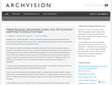 Tablet Screenshot of blog.archvision.com